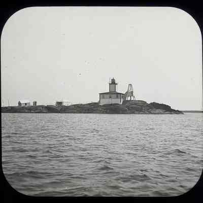Avery Lighthouse | Machias Bay | Glass Magic Lantern Slide | R. Clinton Fuller |