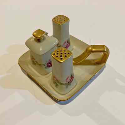 Spice Tray. Hand Painted China | Martha "Mattie" Waide | Eastport, Maine