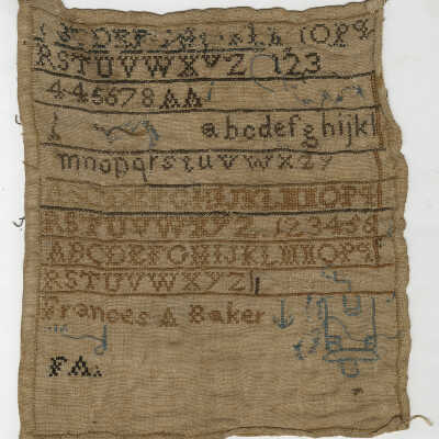 Sampler | Frances A. Baker, Eastport, Maine [1824 - 1881]