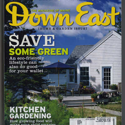 Dining on the Edge | Wayne Curtis | Down East Magazine, Volume 55, Number 7, March, 2009, pp. 34 - 35