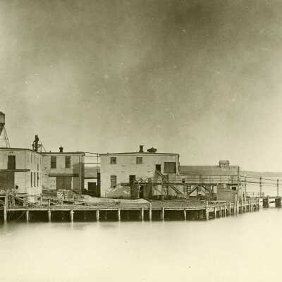 Fish Fertilizer Factory, Prince's Cove, Eastport, Maine, c.1940s |
