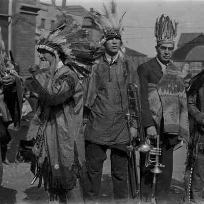 Passamaquoddy Band | Eastport, Maine | c. 1920 | Photograph by Roscoe C. Emery