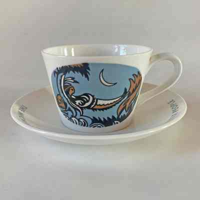 Royal Tuscan Cup and Saucer | Micmac Indian Craftsmen | Big Cove Reserve, New Brunswick
