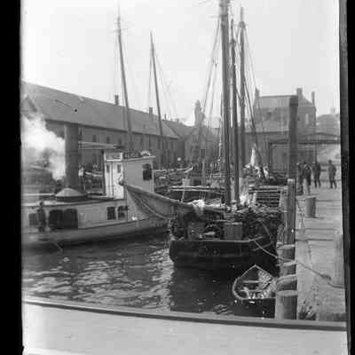 Waterfront Scene Near Bank Square, Eastport, Maine, c. 1900 | Furman 1