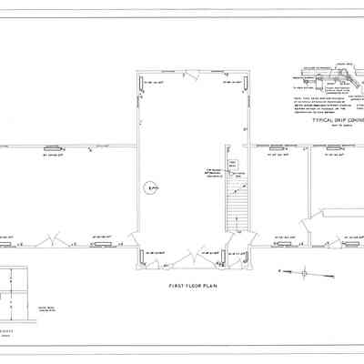 Passamaquoddy Bay Tidal Power Development | Temporary Buildings | Utilities Building | Heating: First Floor Plan | Q-E 21/11