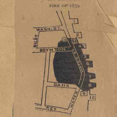 Map of Fire of July 6, 1839 | Eastport, Maine | Eastport Sentinel, November 10, 1886
