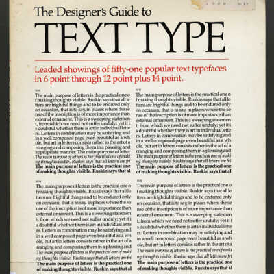 The Designer's Guide to Text Type | Joan Callan King and Tony Esposito