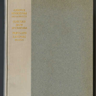 Diary of Sarah Connell Ayer, 1805 - 1835: Andover and Newburyport, Massachusetts; Concord and Bow, New Hampshire; Portland and Eastport, Maine