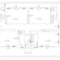 Passamaquoddy Bay Tidal Power Development | Temporary Buildings | School | First Floor Plan | Q-E 28/14