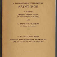 A Distinguished Collection of Paintings by the Late George Pearse Ennis (By Order of a Member of the Family) and A. Radclyffe Dugmore (By Order of the Committee)