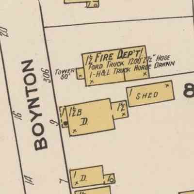 From Sanborn Map, 1921