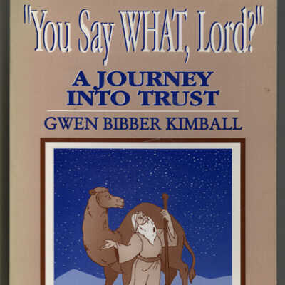 "You Say WHAT, Lord?": A Journey into Trust, The Story of the Community Chaplain Service | Gwen Bibber Kimball