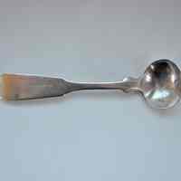 Calais Temperance House Coin Silver Mustard Spoon, c.1840.
