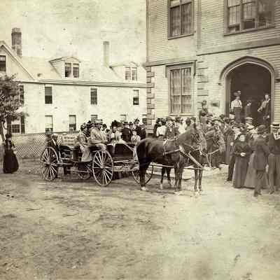 Front of Washington Street Baptist Church, c. 1890