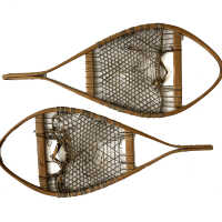 Capt. Samuel Watts | Wooden Snowshoes, c. 1810 | Roque Bluffs, Maine