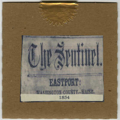 List of digital Eastport Sentinel newspaper volumes in collections of Tides Institute & Museum of Art