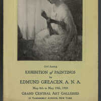 Exhibition of Paintings by Edmund Greacen, A.N.A. | Exhibition Catalogue | Grand Central Art Galleries, New York, New York | May 8 - May 19, 1928