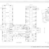 Passamaquoddy Bay Tidal Power Development | Temporary Buildings | Hospital | First Floor Plan | Q-E 24/9