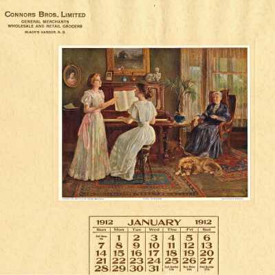 Calendar | Connors Brothers, Limited, Blacks Harbour, New Brunswick | 1912