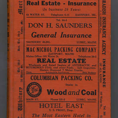 Manning's Eastport, Lubec and Calais Directory for Year Beginning August, 1935