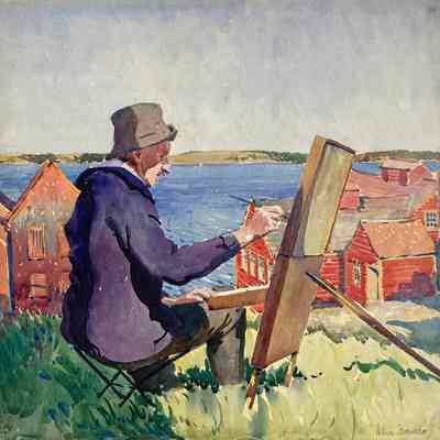 William Starkweather | All for Art and the World Well Lost | Watercolor Painting | Eastport, Maine, 1920