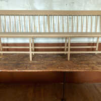 W.O. Haskell Wooden Bench | Congregational church, 26 Middle Street, Eastport, Maine | c.1840