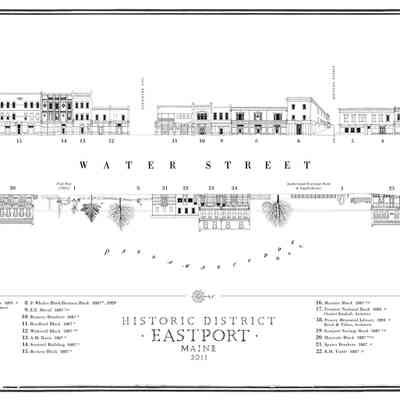 Eastport Downtown Historic District Streetscape Map | Kirsten Sparenborg
