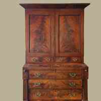 Federal/Empire Secretary Desk, c.1820 | Elm Cottage | Eastport, Maine
