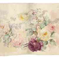 Martha "Mattie" Waide (1857-1929) | Watercolor for Hand Painted China Vase | Eastport, Maine
