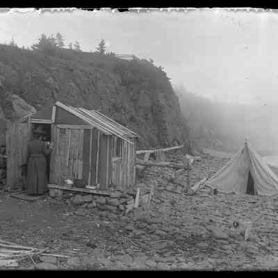 Grand Manan - 3 | Original ID: IV 39, "Frances at Indian hut"