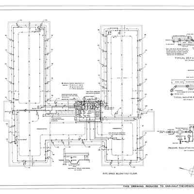 Passamaquoddy Bay Tidal Power Development | Temporary Buildings | Hospital | Pipe Space Below First Floor | Q-E 24/8