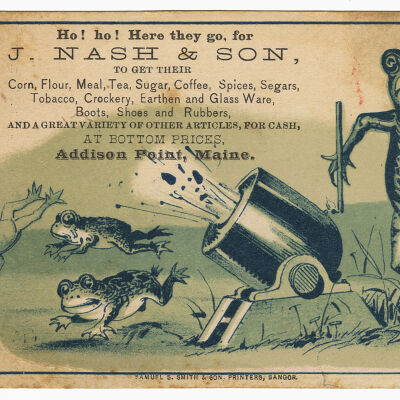 J. Nash & Son, Addison Point, Maine | Trade Card