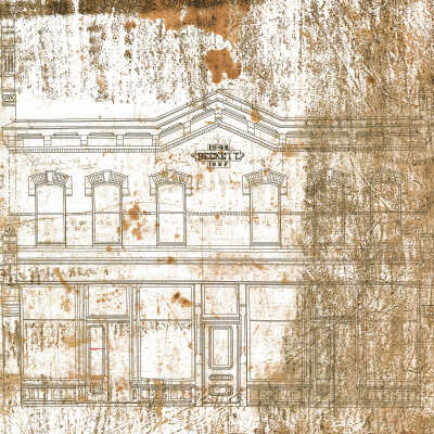 Beckett Block, Water Street, Eastport, Maine, 1887 | Plan of Front Exterior Wall | Henry N. Black, Architect