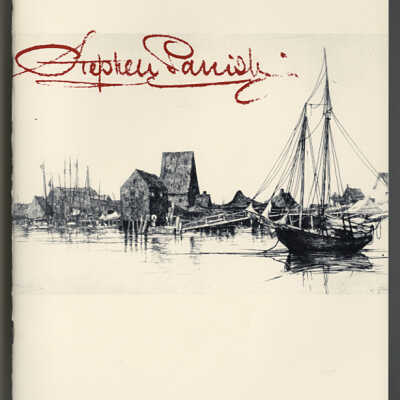 Stephen Parrish | Exhibition Catalogue | October 25, 1985 - January 31, 1986 | Cape Ann Historical Association, Gloucester, Massachusetts