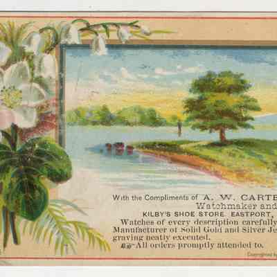 A. W. Carten Watchmaker and Jeweler | Eastport, Maine | Trade Card