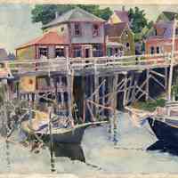 Roderick Fletcher Mead (1900-1971) | South End Bridge, Eastport, Maine | c.1929
