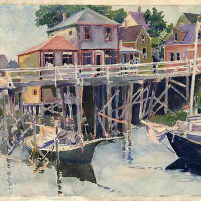 Roderick Fletcher Mead | South End Bridge, Eastport, Maine | c.1929