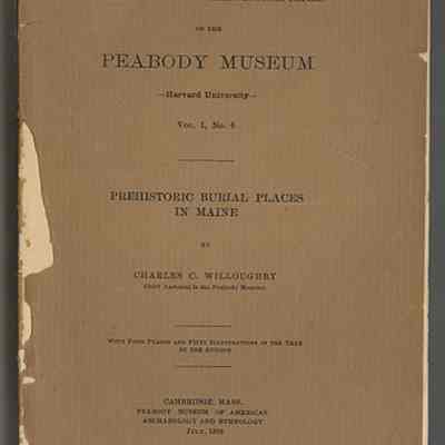 Prehistoric Burial Places in Maine | Charles C. Willoughby