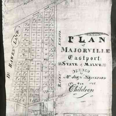 Map of Majorville | Eastport, Maine | 1833