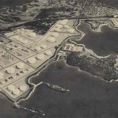 Artist Rendering of Proposed Pittston Oil Refinery, Eastport, Maine | C.1970