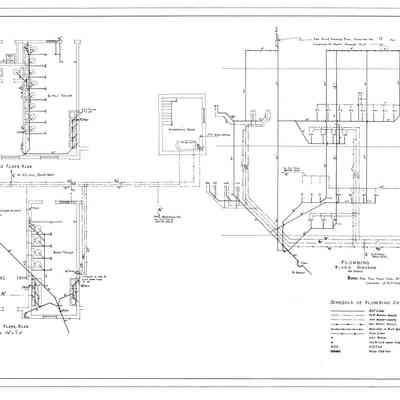 Passamaquoddy Bay Tidal Power Development | Temporary Buildings | School-House| Plumbing | Q-E 28/12