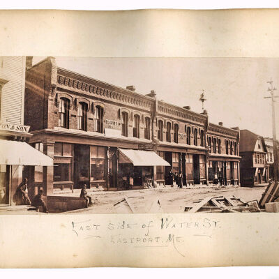 Loring, page 10 | East Side of Water Street, Eastport, Maine, c.1890