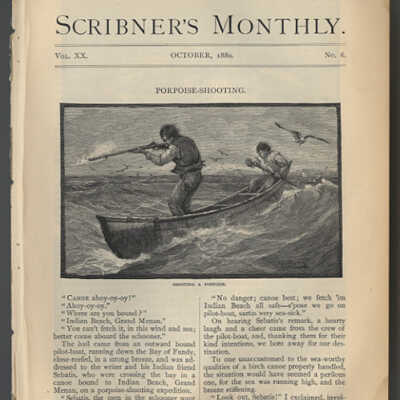 "Porpoise-Shooting" | Charles Caleb Ward | Scribner's Monthly, Vol. XX, No. 6, October, 1880