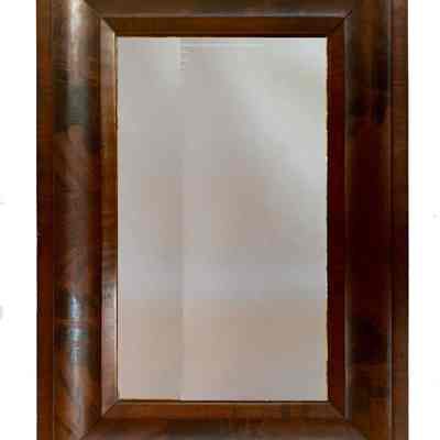 Empire Mahogany Ogee Mirror | Captain William Shackford | Eastport, Maine