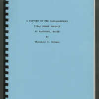 A History of the Passamaquoddy Tidal Power Project at Eastport, Maine | Theodore C. Holmes