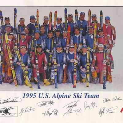 Baychar 16 | 1995 U.S. Alpine Ski Team | Signed Poster | Spyder Uniforms