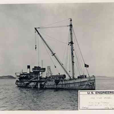 Deep Water Drilling | Steam Ship "Eureka" Operating at Half Tide | October 28, 1935 | Passamaquoddy Tidal Power Project
