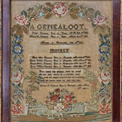 Sampler | Sarah Ann Cheney | 1846