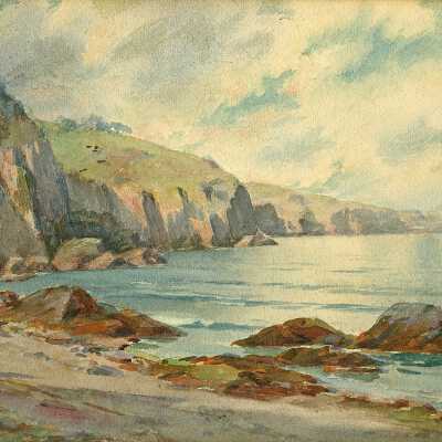 Herring Cove, Campobello Island, New Brunswick, c.1900 | Dougal Anderson | Watercolor