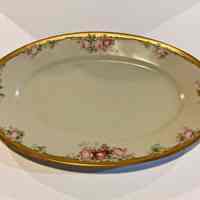 Martha "Mattie" Waide (1857-1929) | Hand Painted China Dish | Eastport, Maine